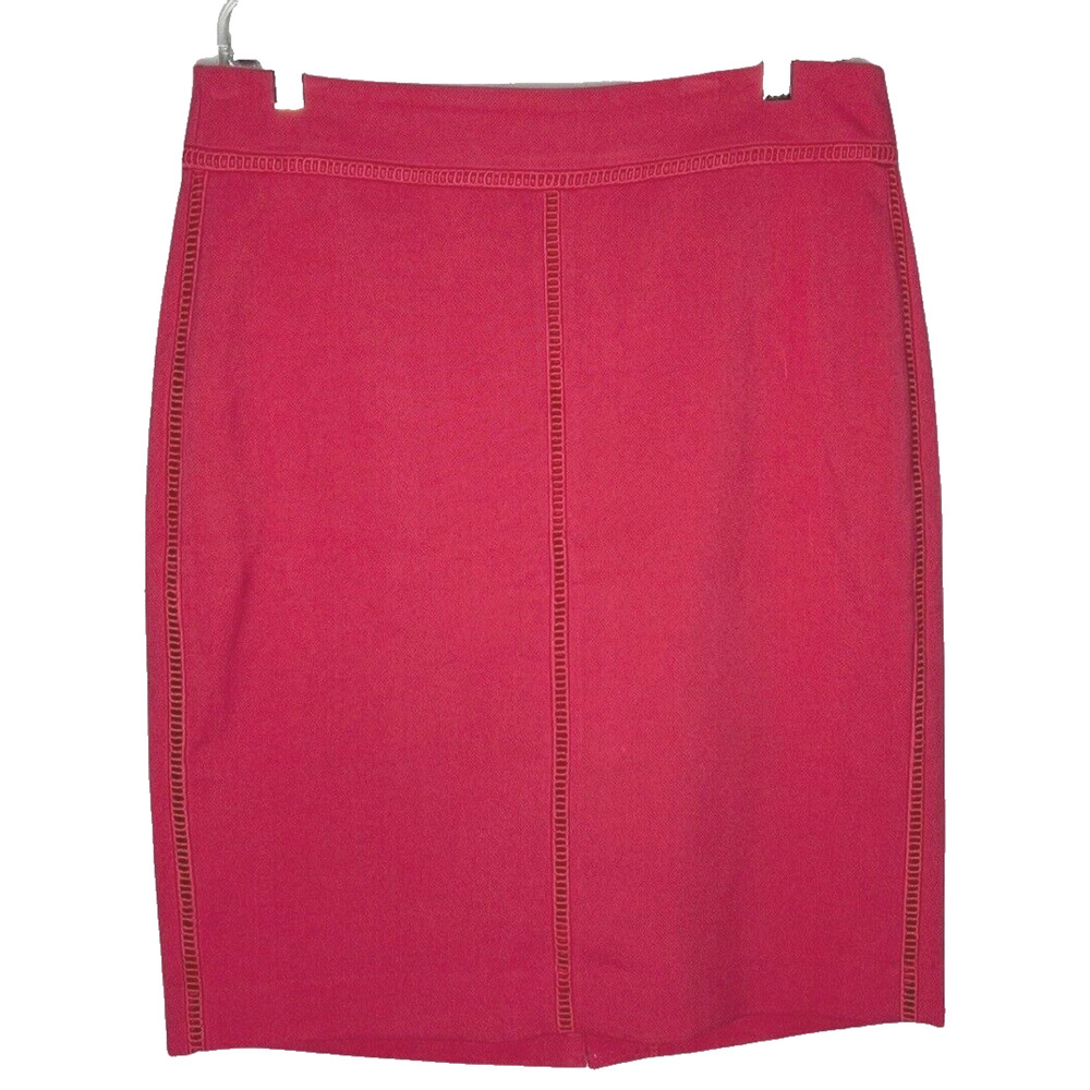 Ann Taylor Skirt Women 10 Pink Pencil Straight Mini‎ Office Casual Versatile